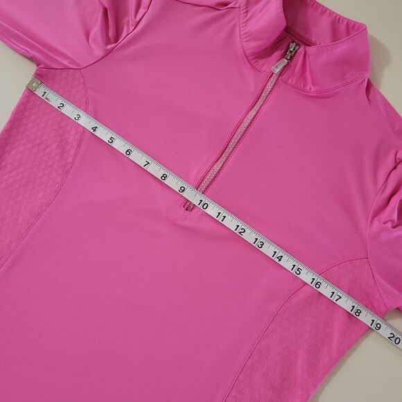 Swing Women's Pink Long Sleeve 1/4 Zip Pullover - Picture 3 of 13
